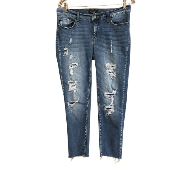 Judy Blue JB8240MD Women’s Low Rise Distressed Jeans Size 11 30x32.75 Denim
J - Picture 3 of 17